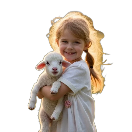 animal, creature, dress, photorealistic transparent PNG cut-out