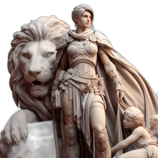 3d render, concept art, photorealistic, fantasy art transparent PNG cut-out