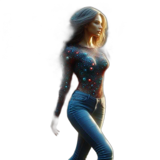 dress, comic book art, 3d render, concept art transparent PNG cut-out