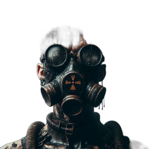 mask, robot, face, creature transparent PNG cut-out