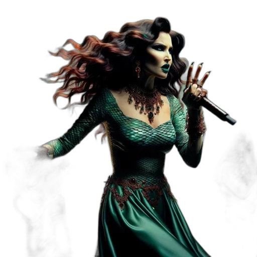 dress, concept art, fantasy art, comic book art transparent PNG cut-out