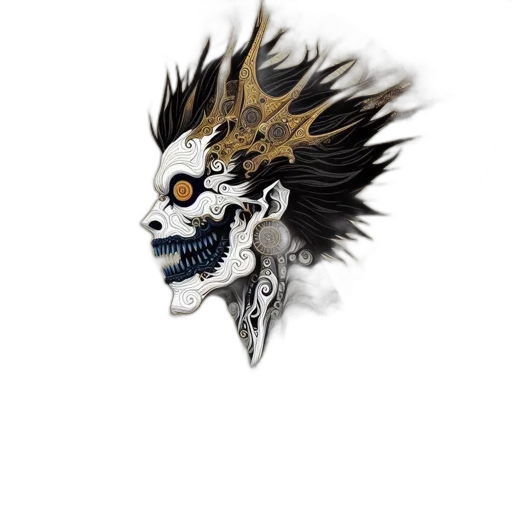 mask, dragon, creature, face transparent PNG cut-out