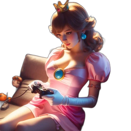 dress, crown, staff, concept art transparent PNG cut-out