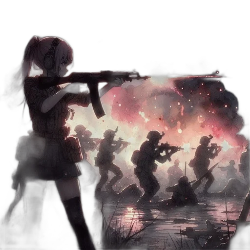 weapon, concept art, anime, comic book art transparent PNG cut-out