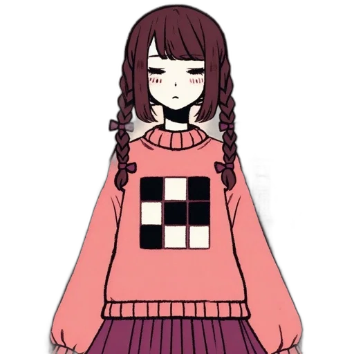 dress, jacket, hair, creature transparent PNG cut-out