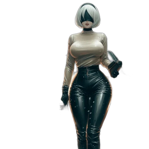 robot, jacket, dress, mask transparent PNG cut-out