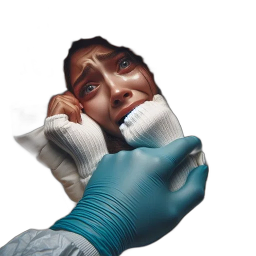face, mask, staff, creature transparent PNG cut-out
