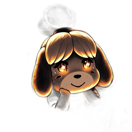 staff, creature, animal, pixel art transparent PNG cut-out