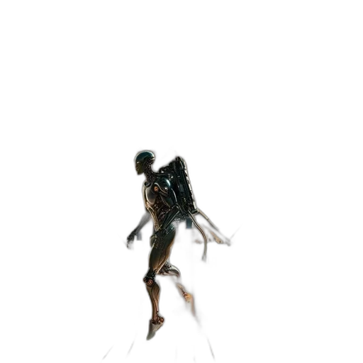 robot, creature, hair, dress transparent PNG cut-out
