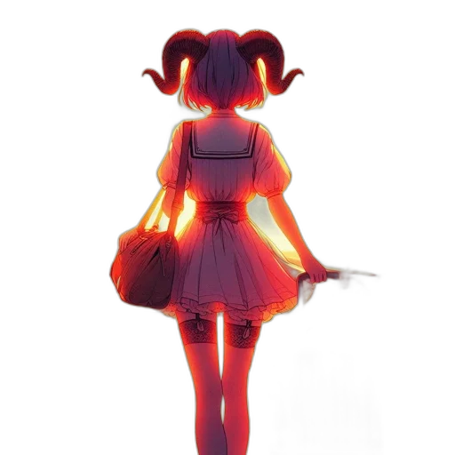dress, staff, robot, weapon transparent PNG cut-out