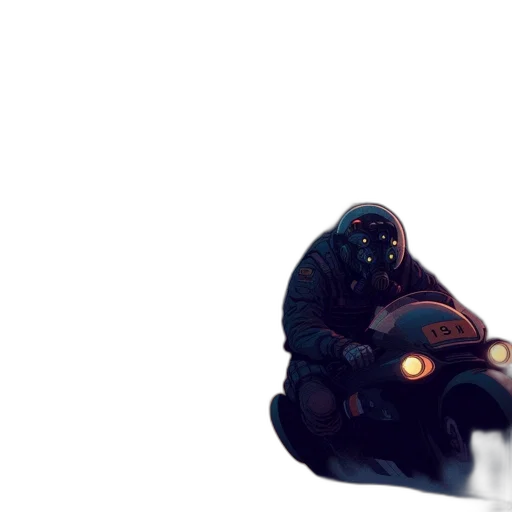 robot, creature, mask, weapon transparent PNG cut-out