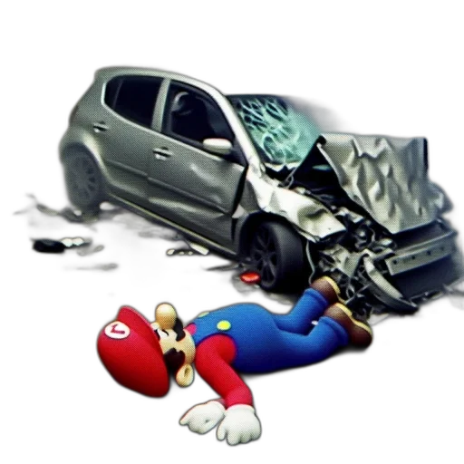 car, concept art, mario, toy transparent PNG cut-out