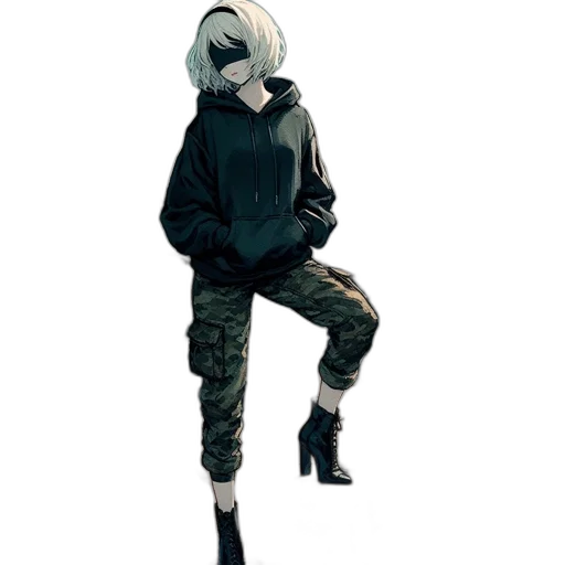 jacket, creature, shoes, mask transparent PNG cut-out
