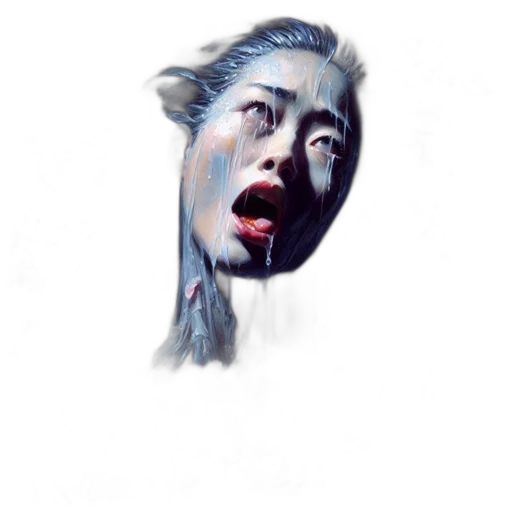 face, creature, mask, hair transparent PNG cut-out