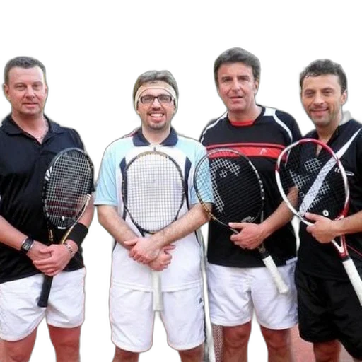 staff, four, men, pose transparent PNG cut-out