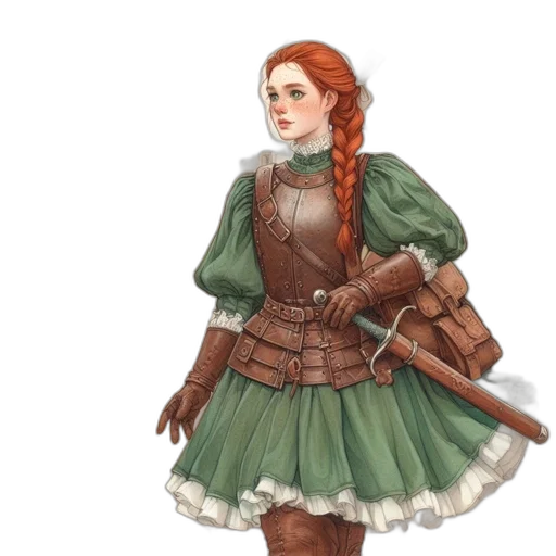 dress, staff, fantasy art, concept art transparent PNG cut-out