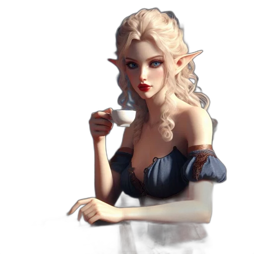 dragon, staff, dress, face transparent PNG cut-out