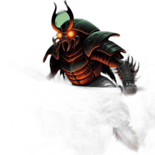 dragon, mask, weapon, sword transparent PNG cut-out