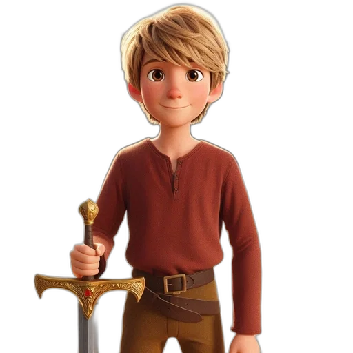 sword, staff, weapon, 3d render transparent PNG cut-out