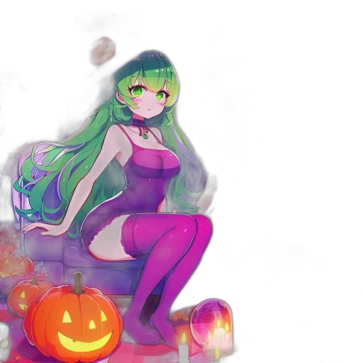 dress, anime, concept art, fantasy art transparent PNG cut-out