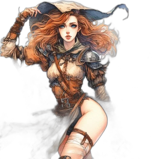 fantasy art, concept art, comic book art, pixel art transparent PNG cut-out