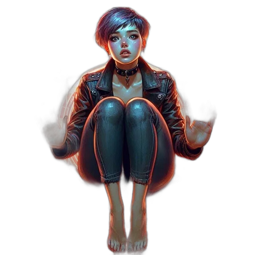 jacket, face, creature, umbrella transparent PNG cut-out