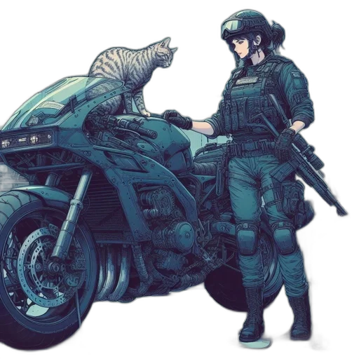 weapon, animal, car, concept art transparent PNG cut-out