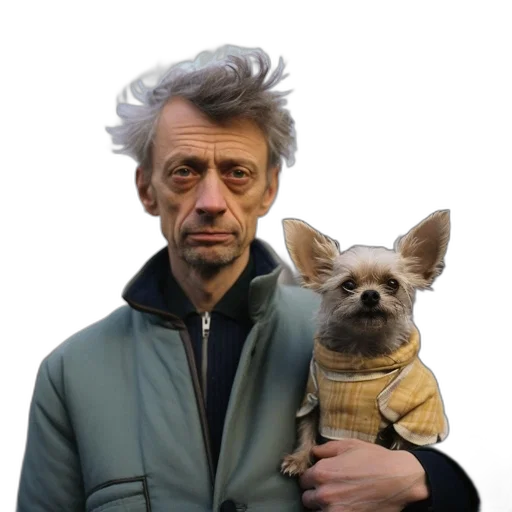 animal, jacket, staff, creature transparent PNG cut-out