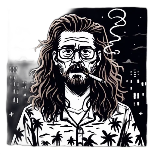 hair, cartoon, comic book art, pixel art transparent PNG cut-out