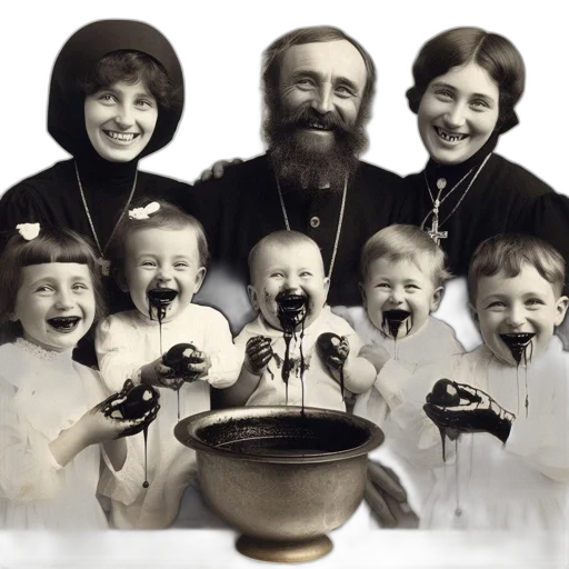 vintage, photo, shows, seven transparent PNG cut-out