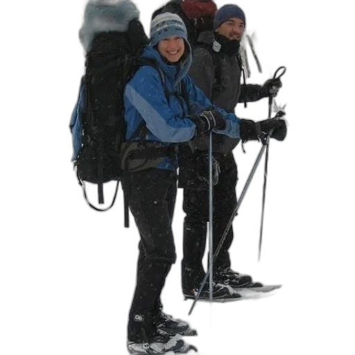 staff, jacket, snow, man transparent PNG cut-out
