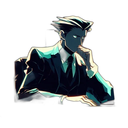 jacket, staff, mask, creature transparent PNG cut-out