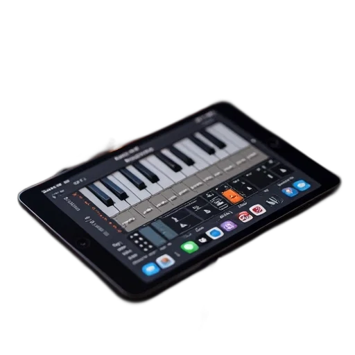 ipad, iphone, music, keyboard transparent PNG cut-out