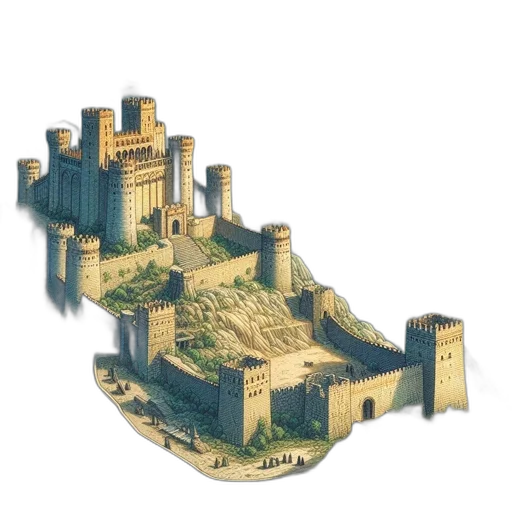 building, crown, 3d render, concept art transparent PNG cut-out