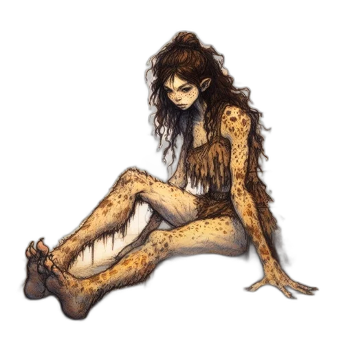 hair, creature, dress, animal transparent PNG cut-out