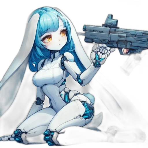 weapon, robot, staff, concept art transparent PNG cut-out