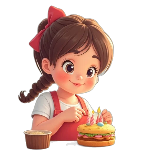 food, staff, face, dress transparent PNG cut-out