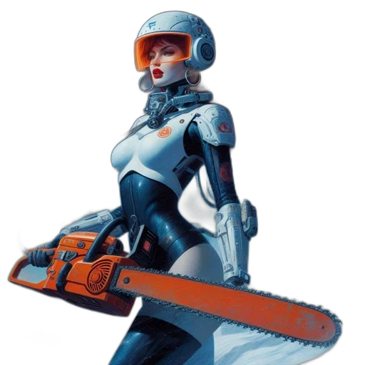 robot, staff, weapon, sword transparent PNG cut-out