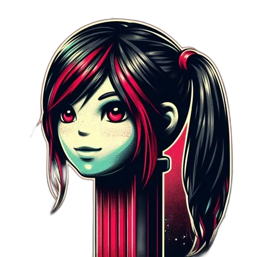 face, hair, staff, mask transparent PNG cut-out