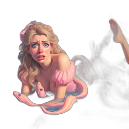 creature, hair, concept art, fantasy art transparent PNG cut-out