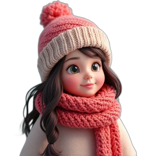 hat, face, 3d render, photorealistic transparent PNG cut-out