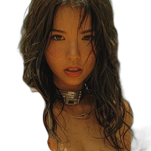jewelry, face, robot, hair transparent PNG cut-out
