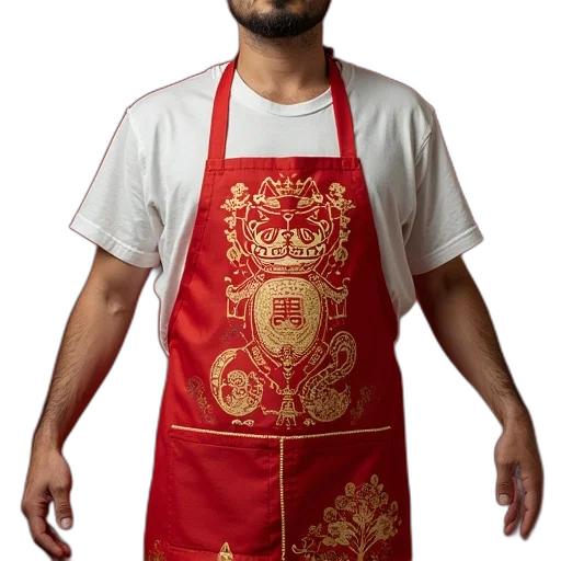 staff, food, dress, photorealistic transparent PNG cut-out