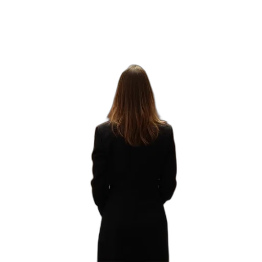 staff, jacket, dress, face transparent PNG cut-out