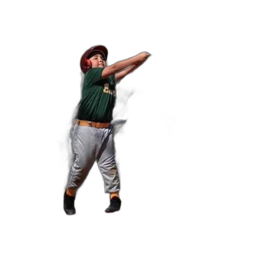 young, baseball, player, green transparent PNG cut-out