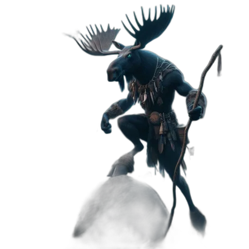 creature, dragon, staff, animal transparent PNG cut-out
