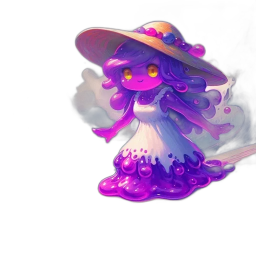 hat, creature, dress, flower transparent PNG cut-out