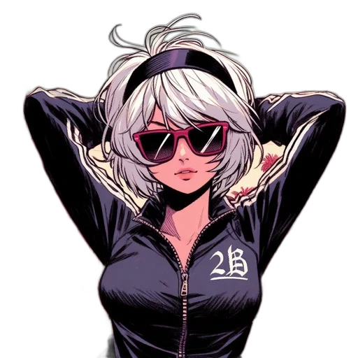 jacket, cartoon, anime, comic book art transparent PNG cut-out