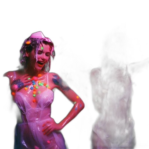 dress, mask, creature, concept art transparent PNG cut-out