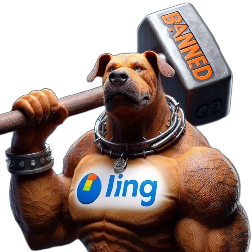 animal, staff, 3d render, athletic transparent PNG cut-out